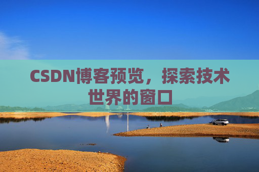 CSDN博客预览,探索技术世界的窗口